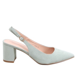 Soheil Green open heel pumps Soheil Green open heel pumps