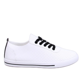 Costier Black women's openwork sneakers white