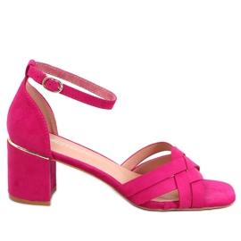 Women's high-heeled sandals Sabines Fuchsia pink Women's high-heeled sandals Sabines Fuchsia pink