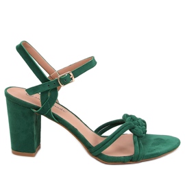 Hally Green high-heeled sandals