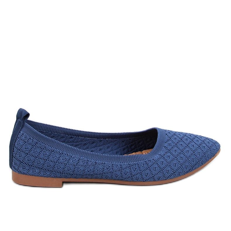 Balart Blue almond sock ballerinas