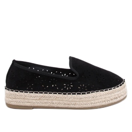 Rigois Black openwork espadrilles Rigois Black openwork espadrilles