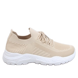 Jaussa Beige sock sports shoes
