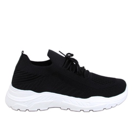 Jaussa BLACK/WHITE sock sports shoes