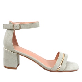 Marroc Green low-heeled sandals