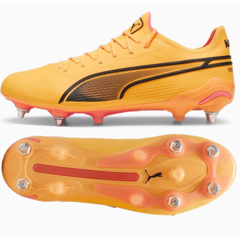 Puma King Ultimate MxSG 107562 04 shoes orange Puma King Ultimate MxSG 107562 04 shoes orange