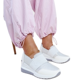 White Kallay wedge sneakers