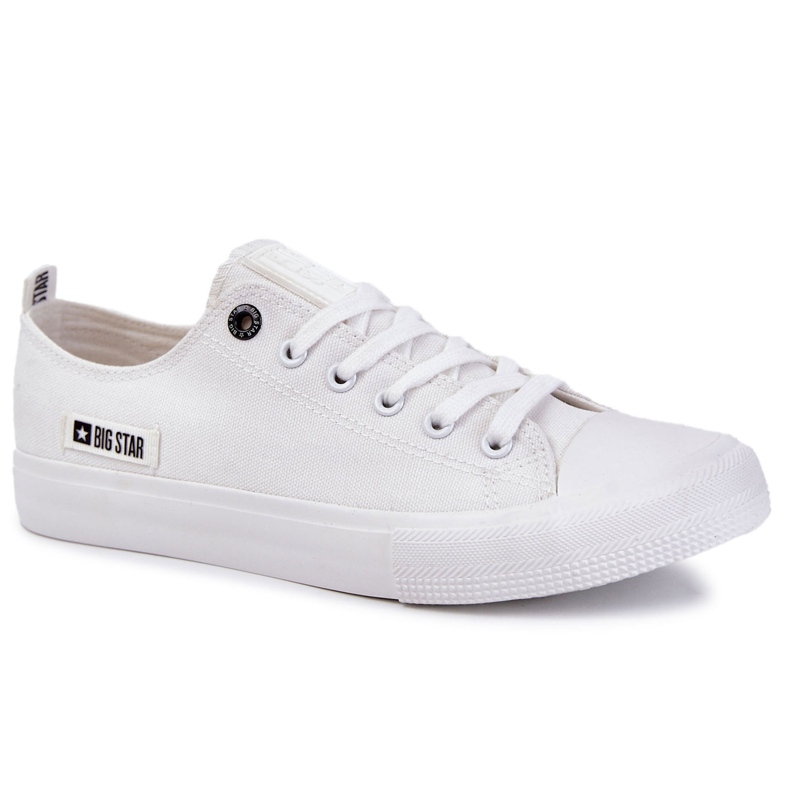 Men's low material sneakers Big Star KK174006 White