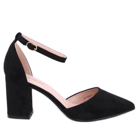 Pozzi Black ankle-strap pumps Pozzi Black ankle-strap pumps
