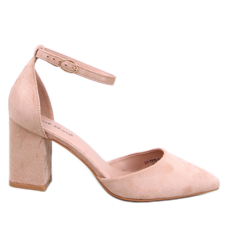 Pozzi Beige ankle-strap pumps