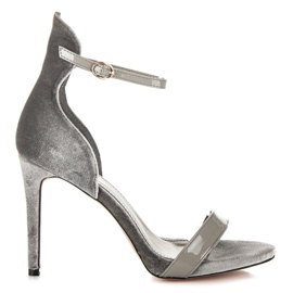 Vices Buckled sandals grey Vices Buckled sandals grey