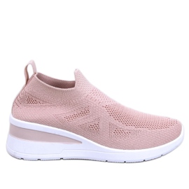 Bayol Pink sock wedge sneakers