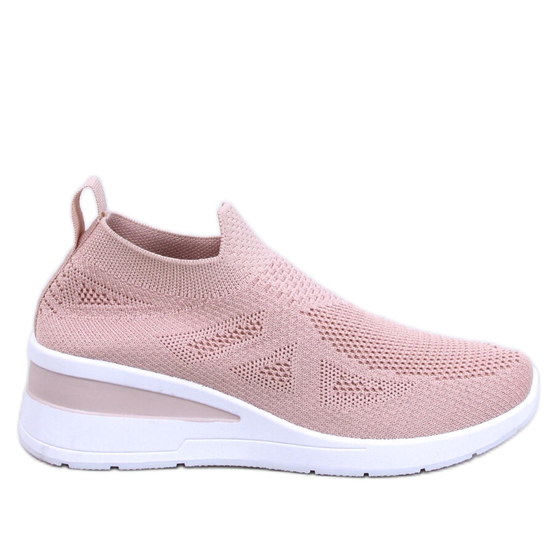 Bayol Pink sock wedge sneakers
