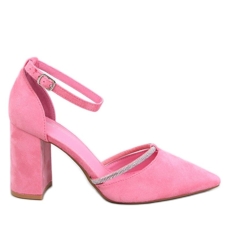 Ayari Pink strappy high heel pumps
