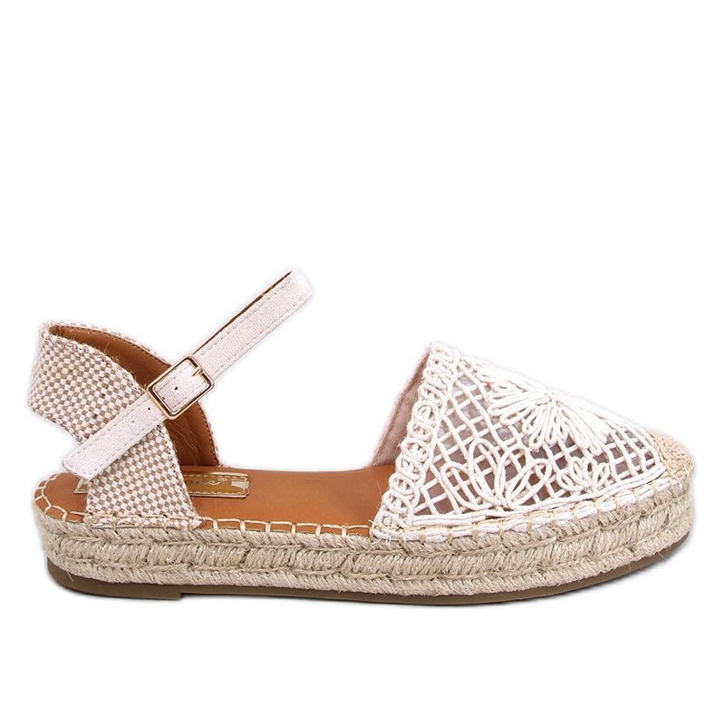 Premat Beige openwork espadrille sandals