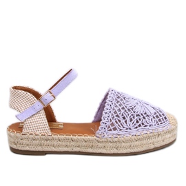 Premat Purple openwork espadrille sandals