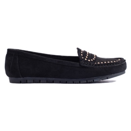 Women's black suede loafers Women's black suede loafers