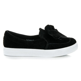 Seastar Suede sneakers with a bow black Seastar Suede sneakers with a bow black