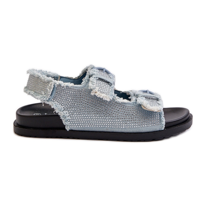 Women's Decorated Denim Sandals Blue Irmale