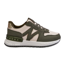 Women's Sneakers Made of Eco Leather, Green Kaimans Women's Sneakers Made of Eco Leather, Green Kaimans