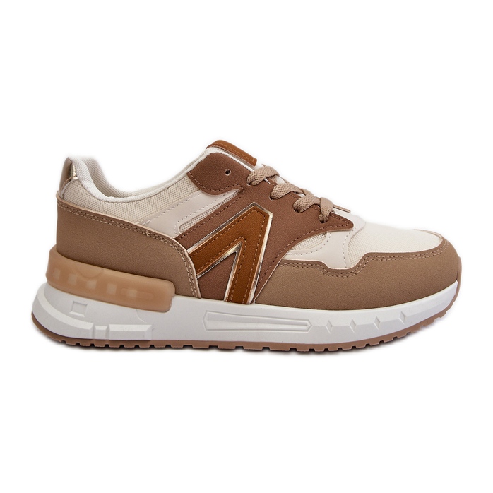 Women's Sneakers Made of Eco Leather Brown Vinelli