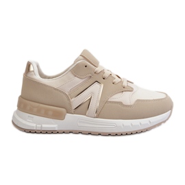 Women's Sneakers Made of Eco Leather, Beige Vinelli Women's Sneakers Made of Eco Leather, Beige Vinelli