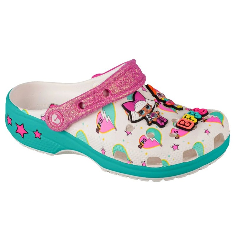 Crocs Lol Surprise Diva Girls Classic Clog 209466-100 white Crocs Lol Surprise Diva Girls Classic Clog 209466-100 white