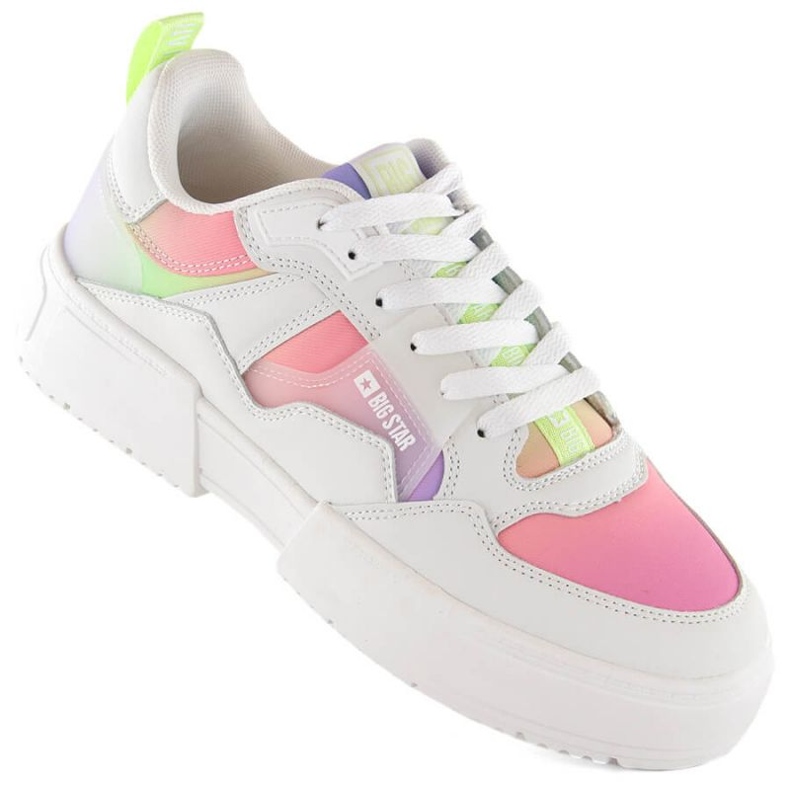 Big Star INT2002 platform sports shoes, white-multicolor