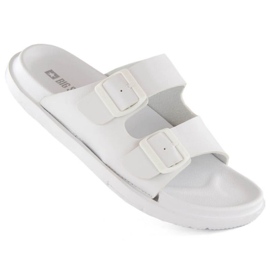 Big Star INT2004B foam flip-flops with buckles, white Big Star INT2004B foam flip-flops with buckles, white