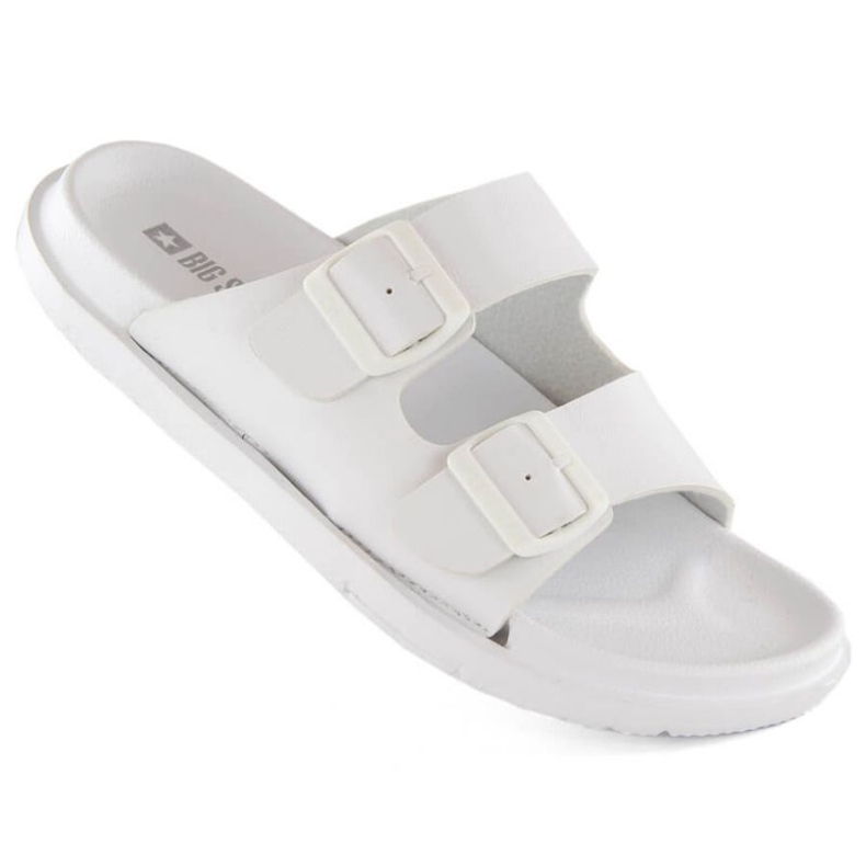 Big Star INT2004B foam flip-flops with buckles, white