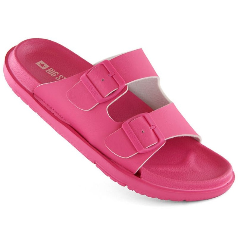 Big Star INT2004E foam flip-flops with buckles, fuchsia pink