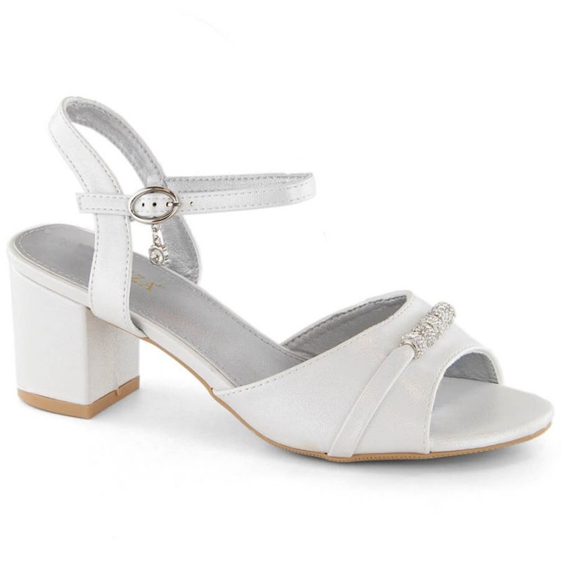 Vinceza W JAN305 silver high-heeled sandals