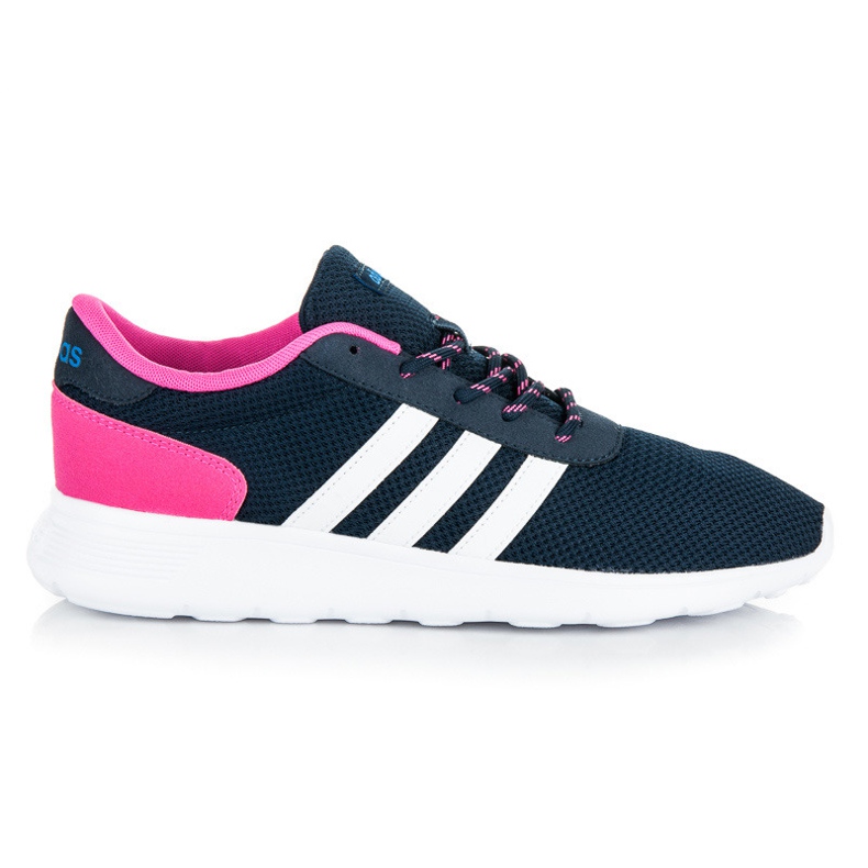 Adidas lite racer w white pink navy blue