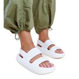 White Attiana sandals
