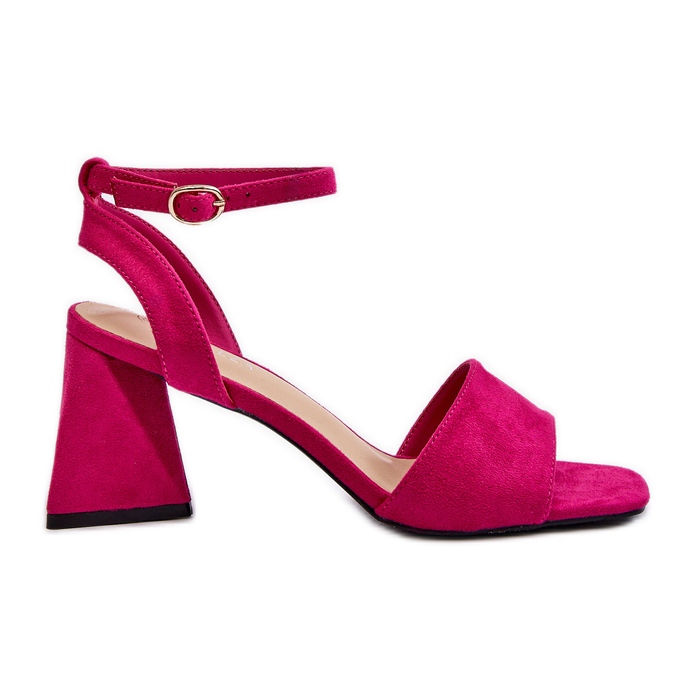 Vinceza Women's High Heel Sandals Made of Eco Suede Fuchsia Upttima pink Vinceza Women's High Heel Sandals Made of Eco Suede Fuchsia Upttima pink