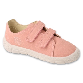 Befado children's sports Velcro leather insert 909P004 pink Befado children's sports Velcro leather insert 909P004 pink