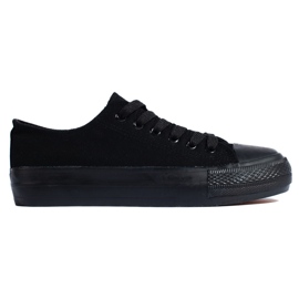 Black women's platform sneakers