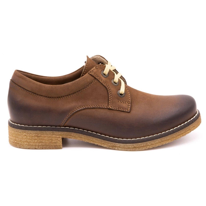 ButBal Women's leather shoes 656b brown