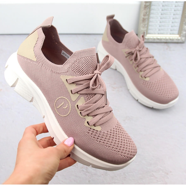 Women's pink sports shoes Potocki BK01303