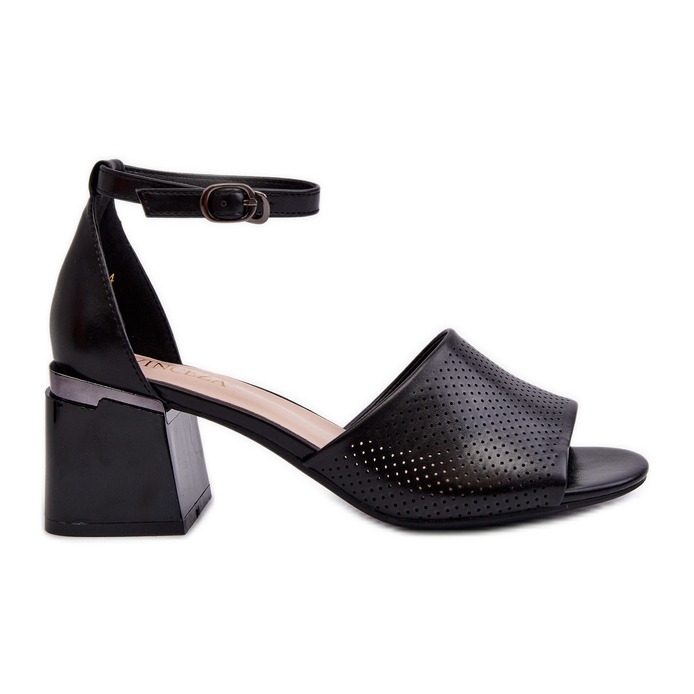 Vinceza Women's High Heel Sandals Made of Eco Leather, Black Horissa Vinceza Women's High Heel Sandals Made of Eco Leather, Black Horissa
