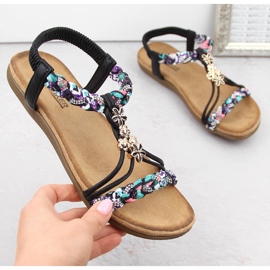 Women's comfortable slip-on sandals, black Artiker 54C1331