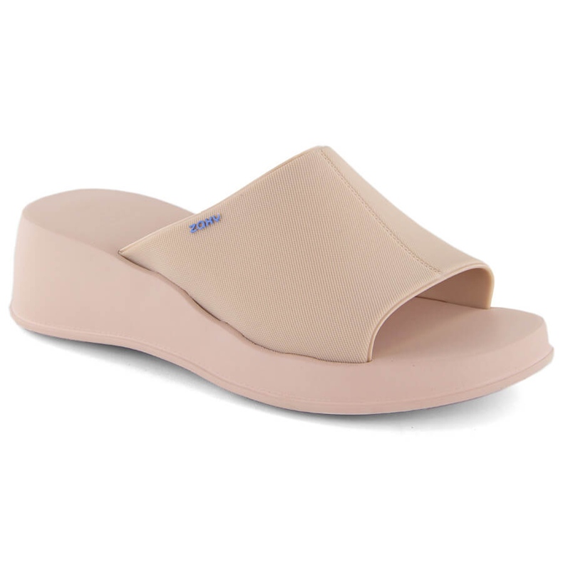 Comfortable women's scented nude wedge slippers Zaxy LL285083 beige