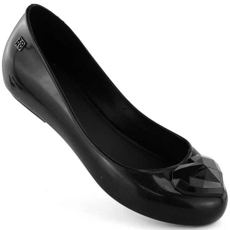 Comfortable, scented, elastic black ballet flats Zaxy NN285011