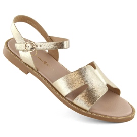 Women's metallic gold sandals Filippo DS3702 golden