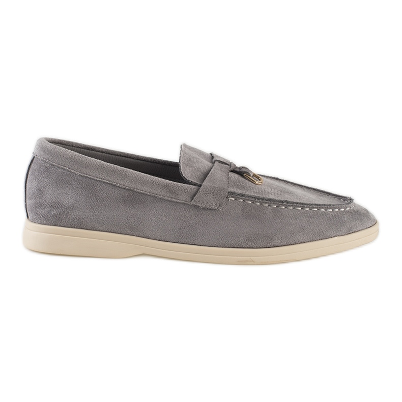 Women's gray suede moccasins grey Women's gray suede moccasins grey