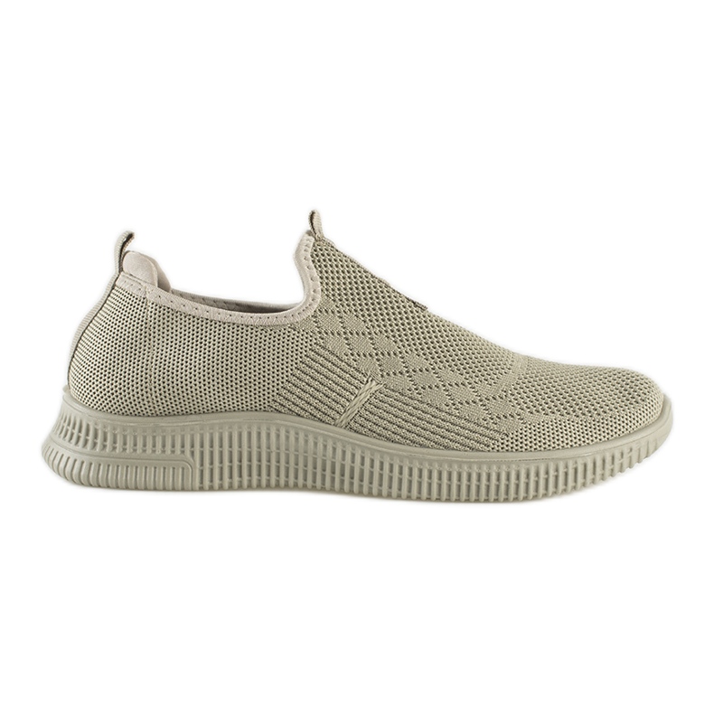 Green women's slip-on sports shoes