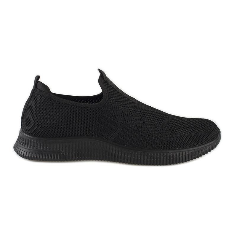 Black women's slip-on sports shoes