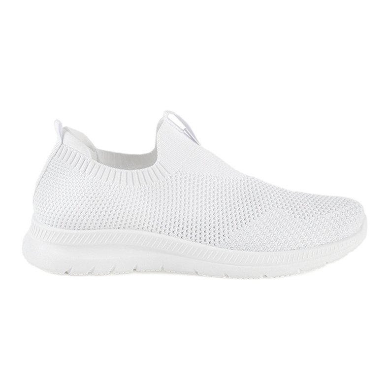 White slip-on sports shoes