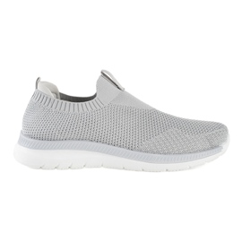 Gray slip-on sports shoes grey