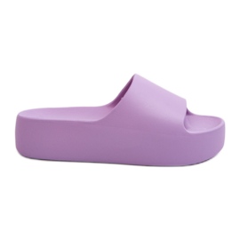 Women's Thick Sole Purple Oreithano Flip-Flops